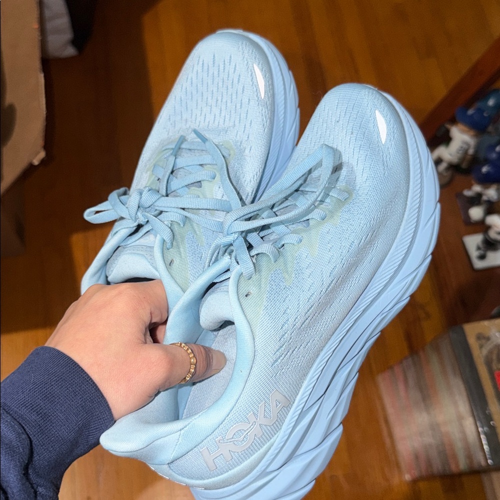 Hoka Sky Blue Athletic Sneakers